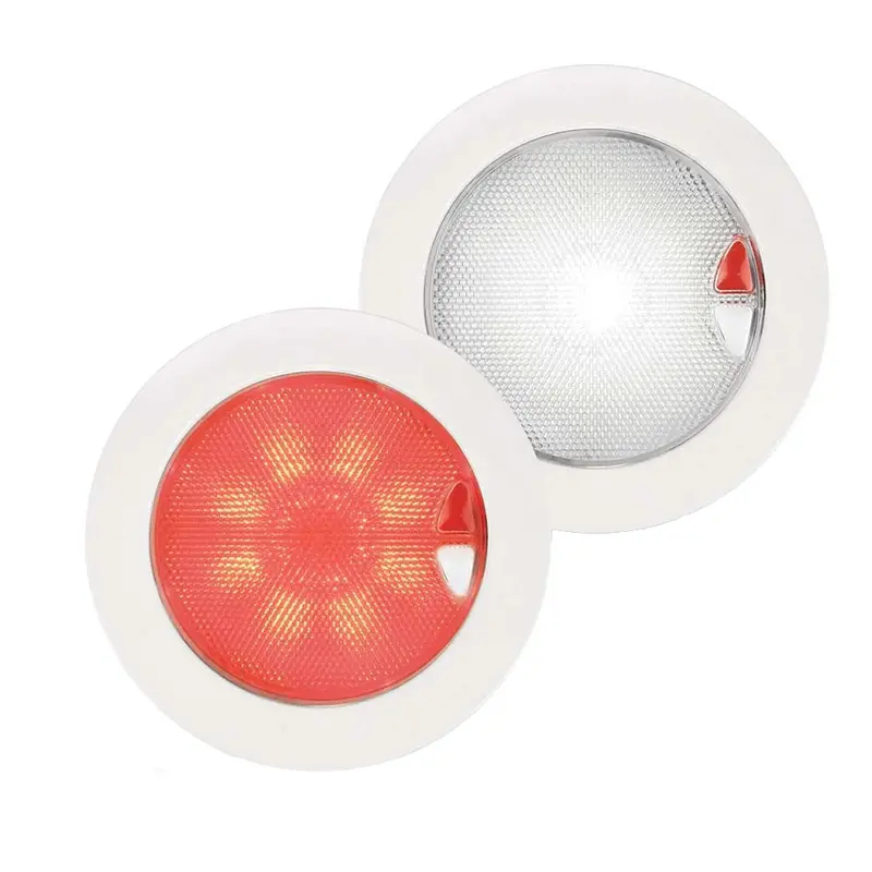 Hella Marine Euroled150 Dual-Color (Red/White) Touch-Control Switch With White Bezel – Model 980630001 1