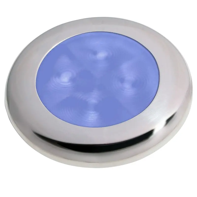 Hella Marine Polished Stainless Steel Led Courtesy Lamp – Blue Accent Lighting 1