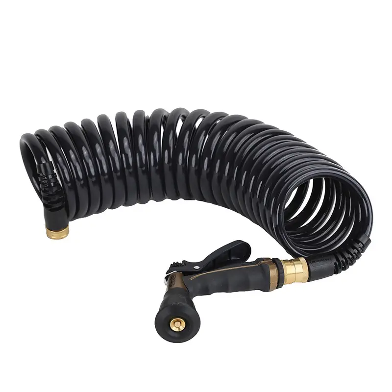 Hosecoil Commercial Pilot Pro 25-Foot Hose Kit – Features Metal-Body Boat Bumper Nozzle 1