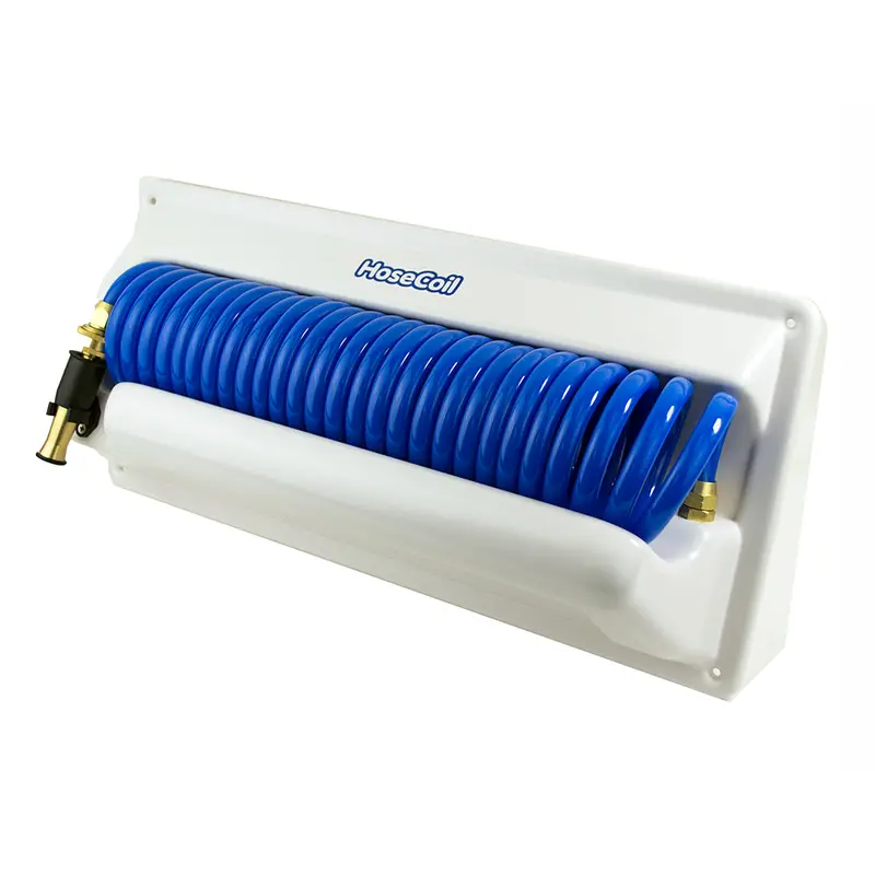 Hosecoil Hc25H2 Horizontal Mount Enclosure With 5-Foot Feeder Hose Included 1
