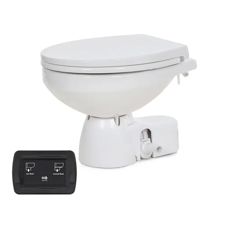 Jabsco Quiet Flush E2 Raw Water Marine Toilet – 24V Dc With Soft-Close Lid 1