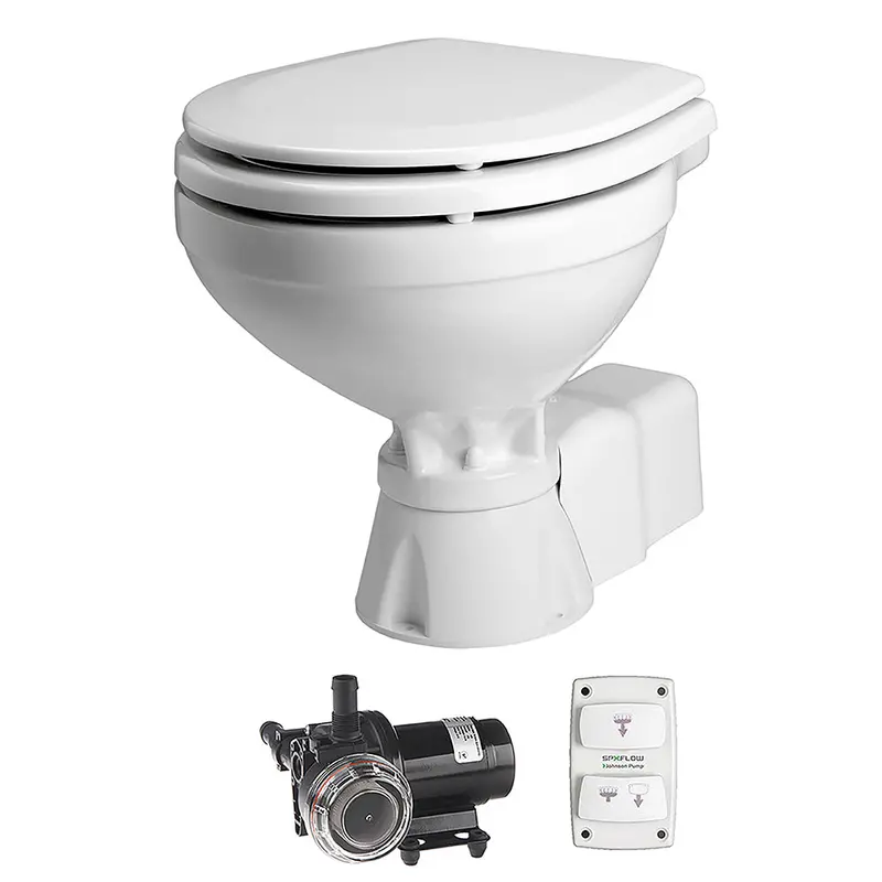 Johnson Aquat Silent Electric Toilet – Compact Design, 12V Dc (80-47231-01) 1
