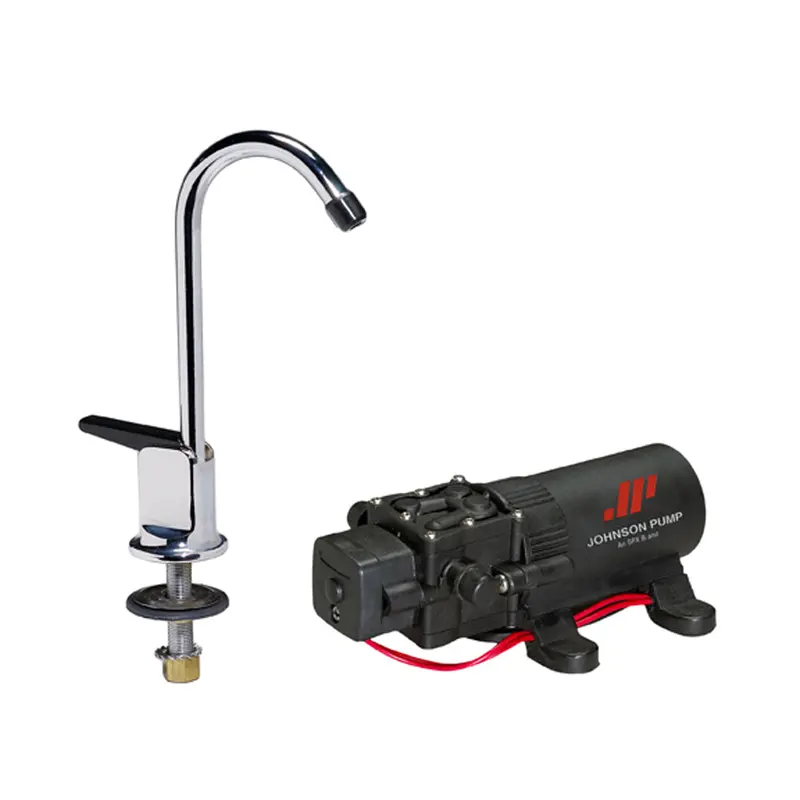 Johnson Pump 12V Faucet And Freshwater Pump Combo – 1.1 Gpm Flow Rate 1