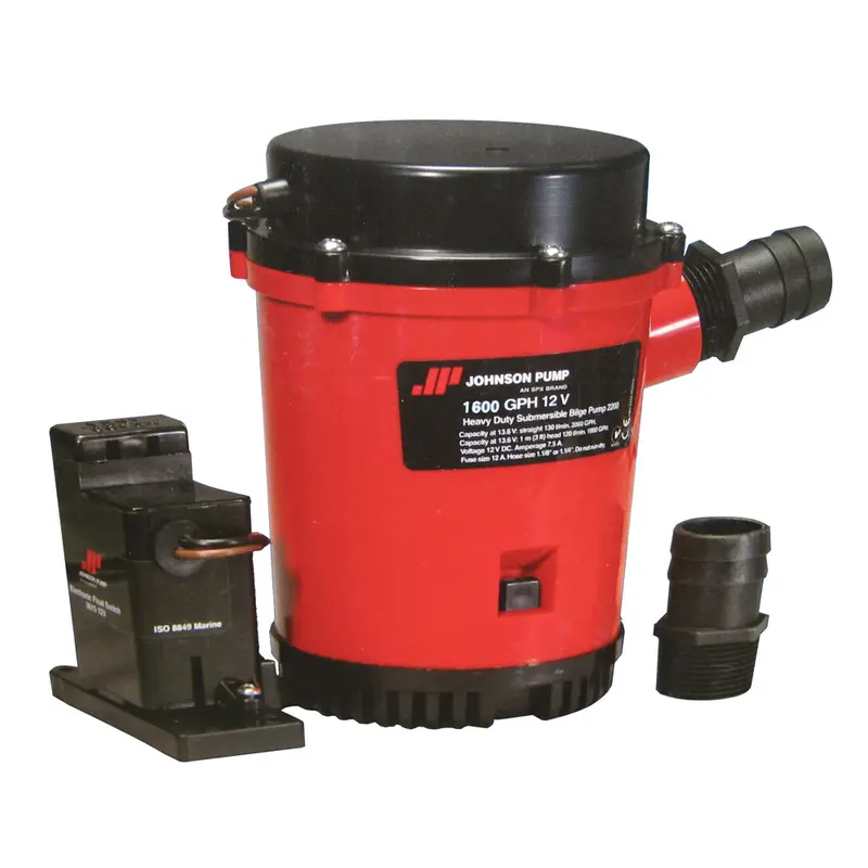 Johnson Pump 1600 Gph Auto Bilge Pump With Magnetic Sensor – 12V Dc [01604-00] 1
