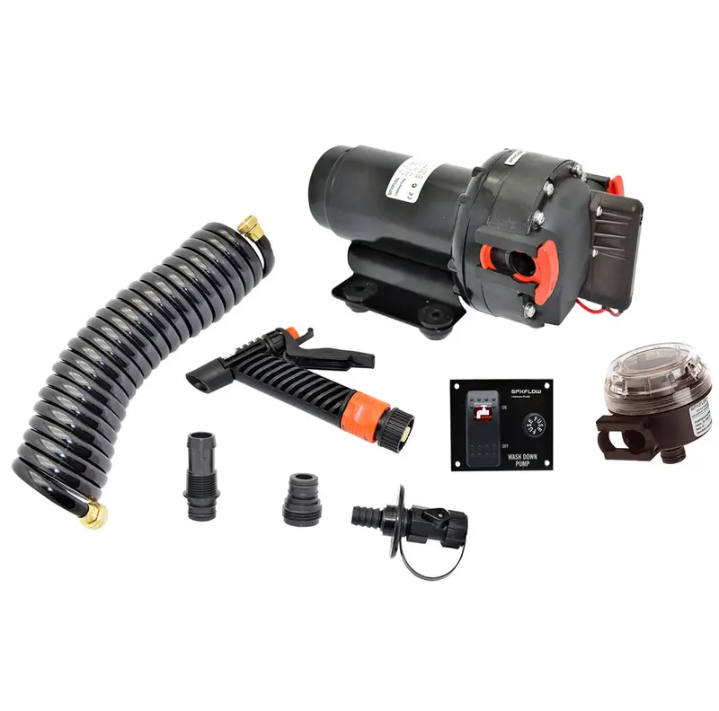 Johnson Pump Aqua Jet 5.2 Gph Washdown Kit – Includes Hose & 12V Pump 1