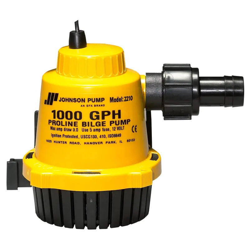Johnson Pump Proline 1000 Gph Automatic Bilge Pump – 12V Dc (Part #22102) 1
