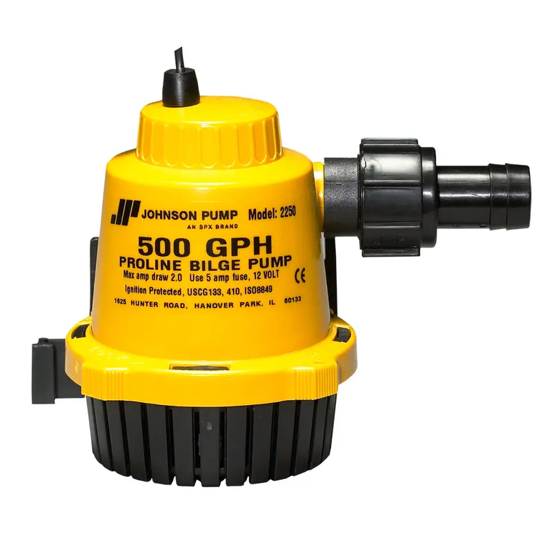 Johnson Pump Proline 500 Gph Automatic Bilge Pump – 12V Dc (Part #22502) 1