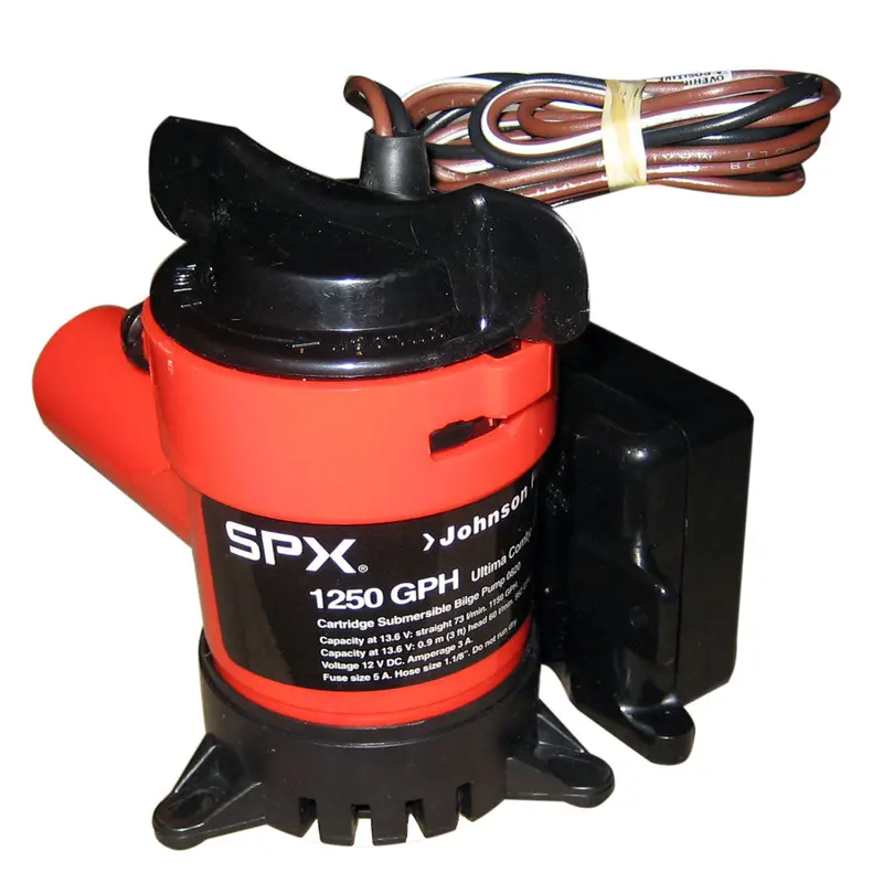 Johnson Pump Ultima 1250 Gph Combo Bilge Pump – 1-1/8" Discharge, 12V – Model 08203-00 1