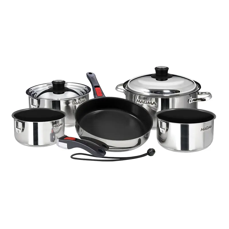 Magma 10-Piece Induction-Ready Non-Stick Cookware Set (Stainless Finish) 1