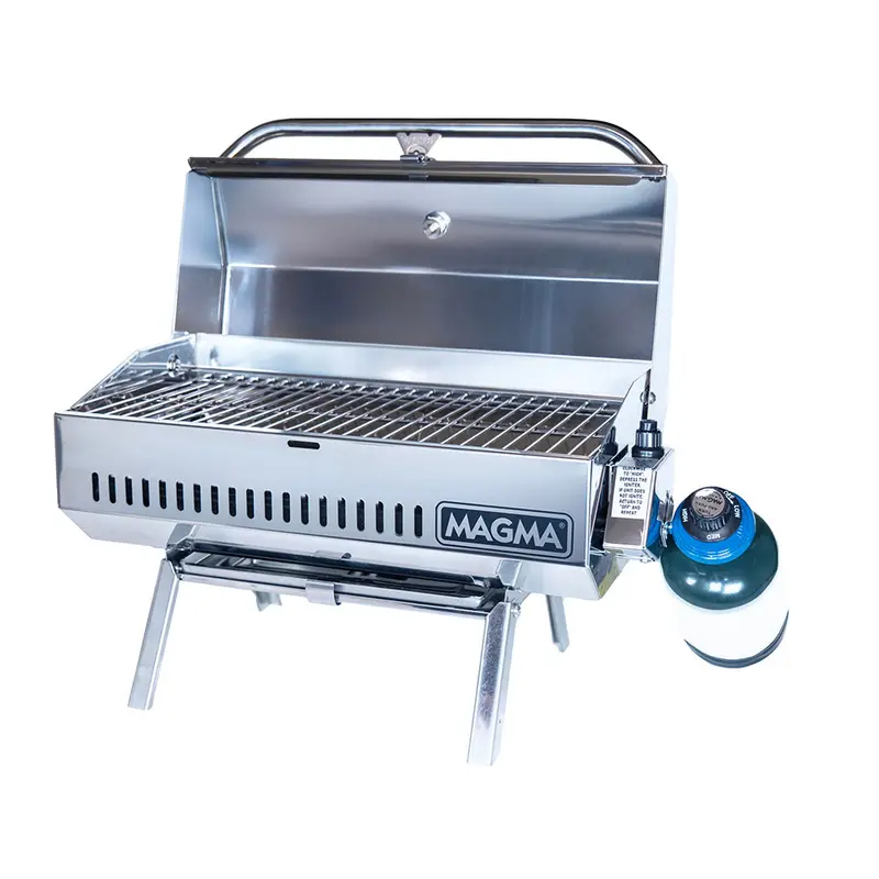 Magma Anacapa Compact Marine Gas Grill – 9" X 18" Stainless Steel (A10-918-3) 1