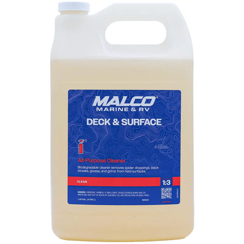 Malco Deck Surface All-Purpose Cleaner – 1 Gallon (3.78 L) Outdoor & Marine Safe 1