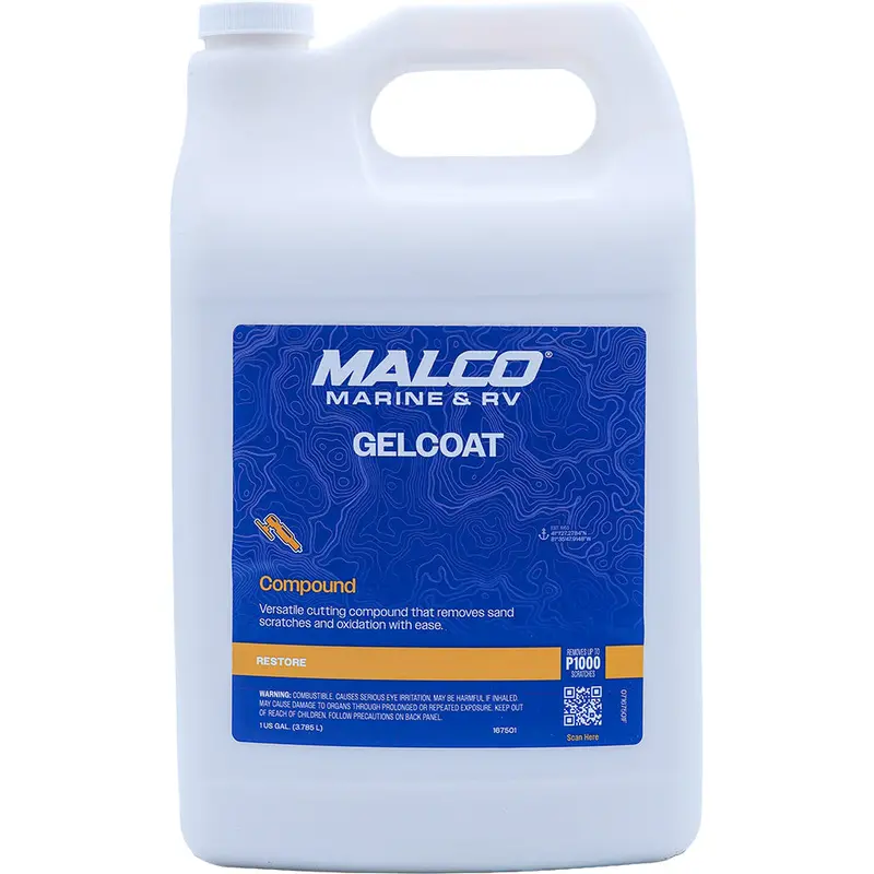 Malco Gel Coat Compound – 1-Gallon Restorative Formula For Fiberglass Surfaces 1