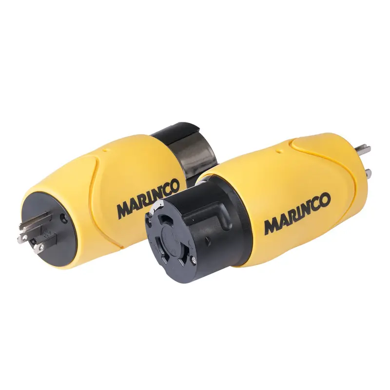 Marinco S15-504 Straight-Blade To Twist-Lock Adapter: 15A Male To 50A 125/250V Female 1