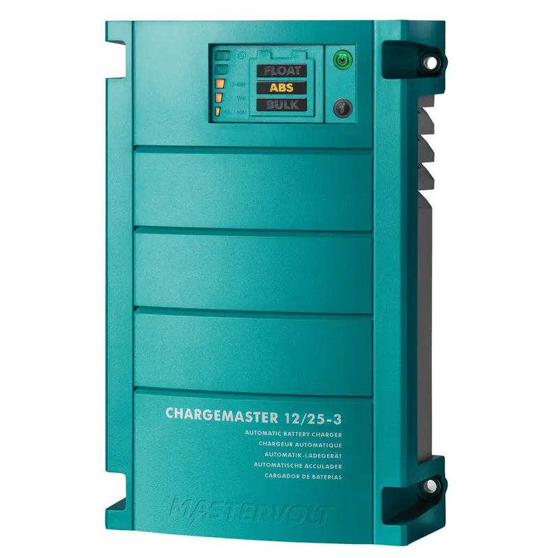 Mastervolt Chargemaster 12V Battery Charger – 25A, 3-Bank Smart Charging [44010250] 1