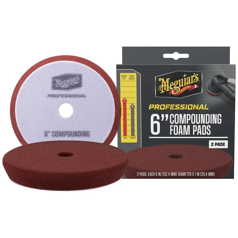 Meguiar’S Professional 6-Inch Foam Compounding Pads – 2-Pack [M6Cfp2] 1