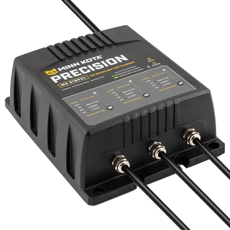 Minn Kota Mk-318 Onboard Lithium-Ion Optimized Charger – 3-Bank, 6A Per Bank [1833181] 1