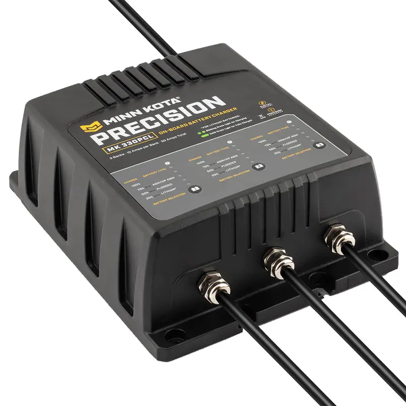 Minn Kota Mk-330 Onboard Lithium-Ion Optimized Charger – 3-Bank, 10A Per Bank [1833301] 1