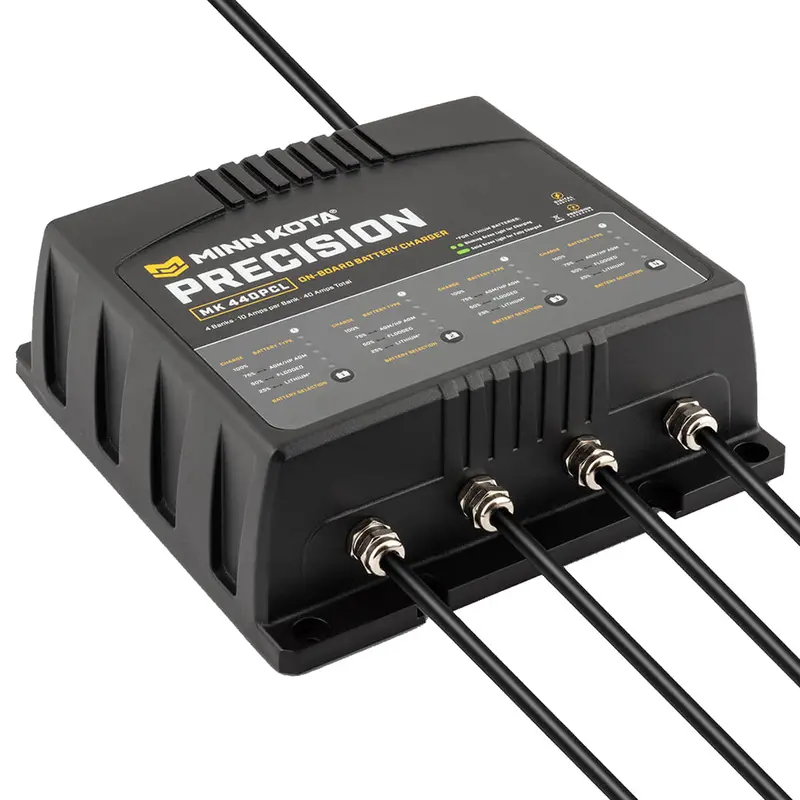 Minn Kota Mk-440 Onboard Lithium-Ion Optimized Charger – 4-Bank, 10A Per Bank [1834401] 1