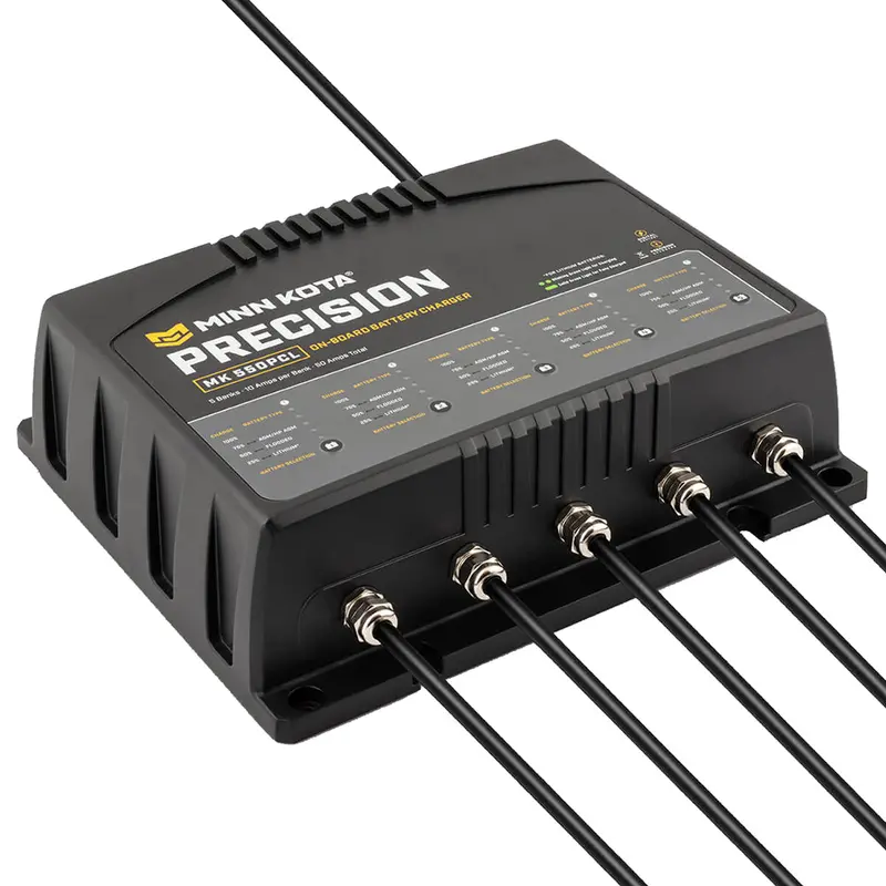 Minn Kota Mk-550 Onboard Lithium-Ion Optimized Charger – 5-Bank, 10A Per Bank [1835500] 1