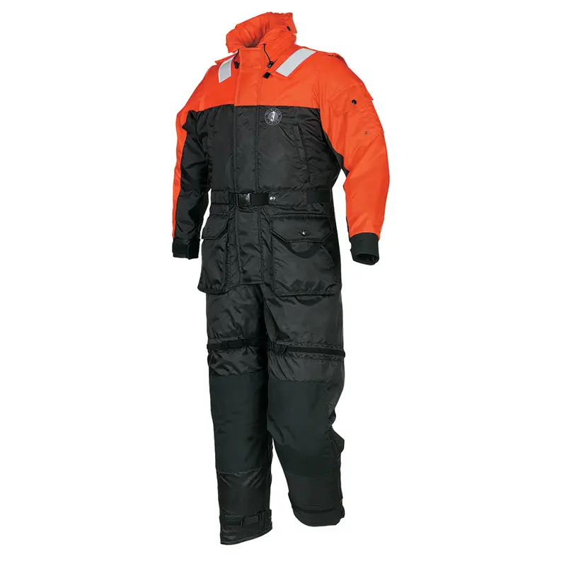 Mustang Deluxe Anti-Exposure Coverall – Orange/Black, Medium 1