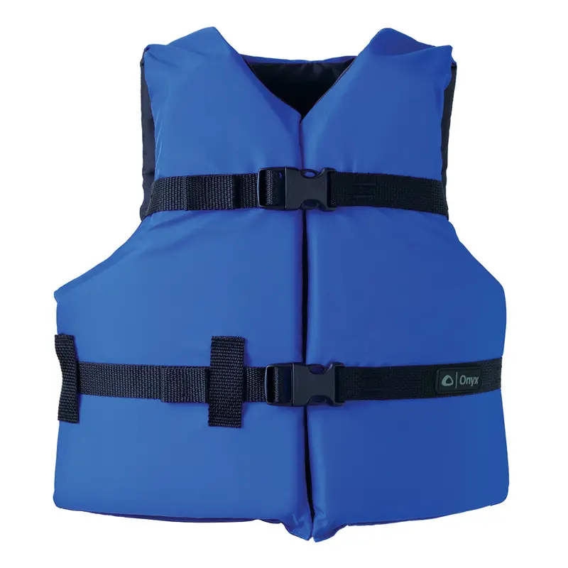 Onyx Youth Nylon Life Jacket – 50–90 Lb Capacity, Blue, General-Purpose Pfd [103000-500-002-12] 1
