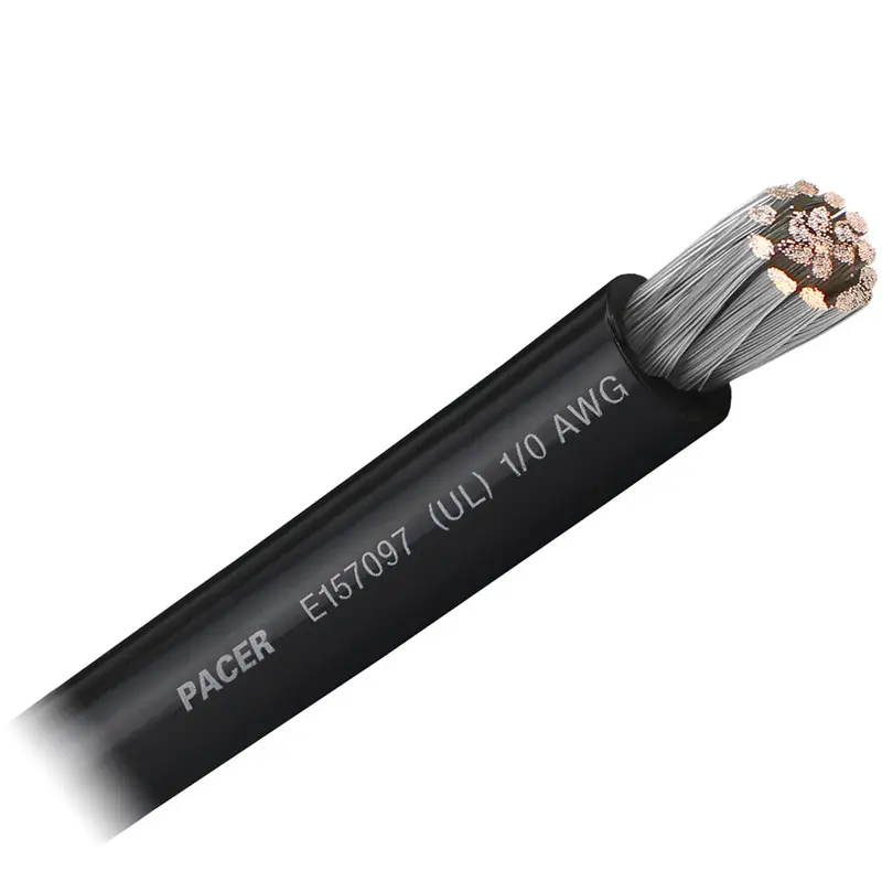 Pacer 1/0 Awg Black Battery Cable – Sold By The Foot [Wul1/0Bk-Ft] 1
