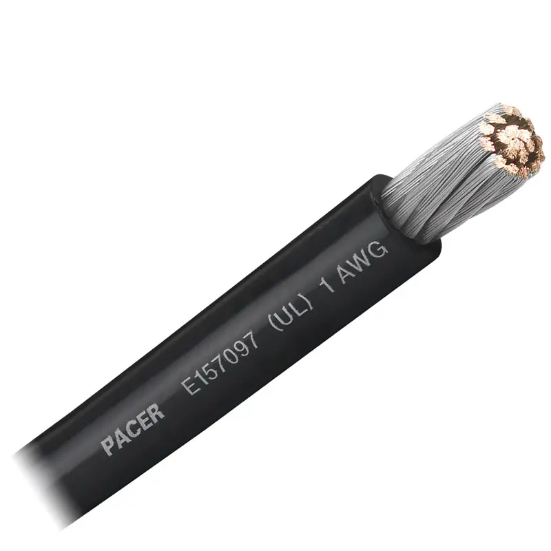 Pacer 1 Awg Black Battery Cable – Sold By The Foot [Wul1Bk-Ft] 1