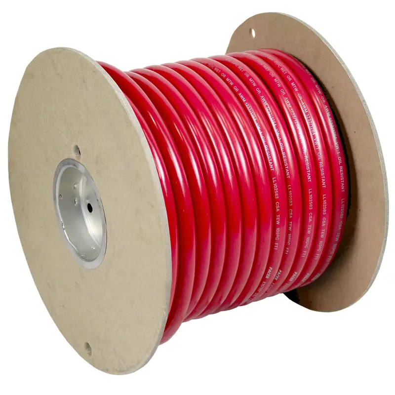 Pacer 1 Awg Red Battery Cable – 100-Foot Spool [Wul1Rd-100] 1