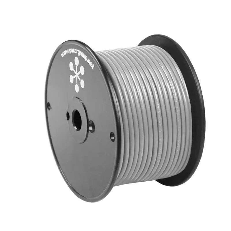 Pacer 10 Awg Grey Primary Wire Roll – 20 Feet 1