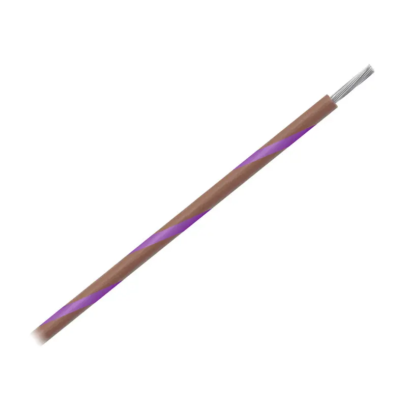 Pacer 16-Awg Brown-With-Violet-Stripe Marine Wire – 500-Foot Spool 1