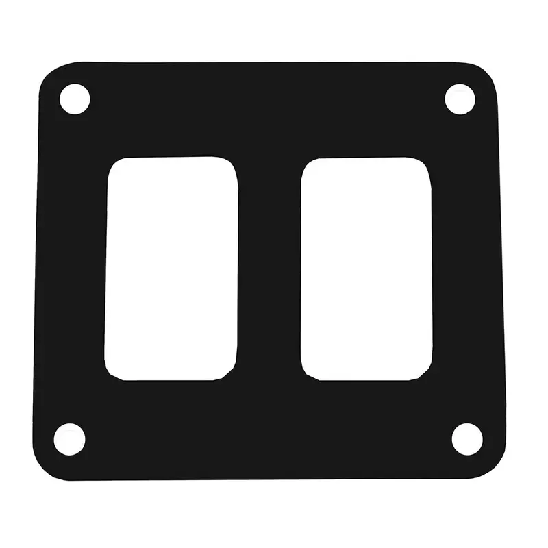Pacer 2-Switch Single-Row Black Aluminum Marine Switch Panel – 3" X 2.75", Powder-Coated 1