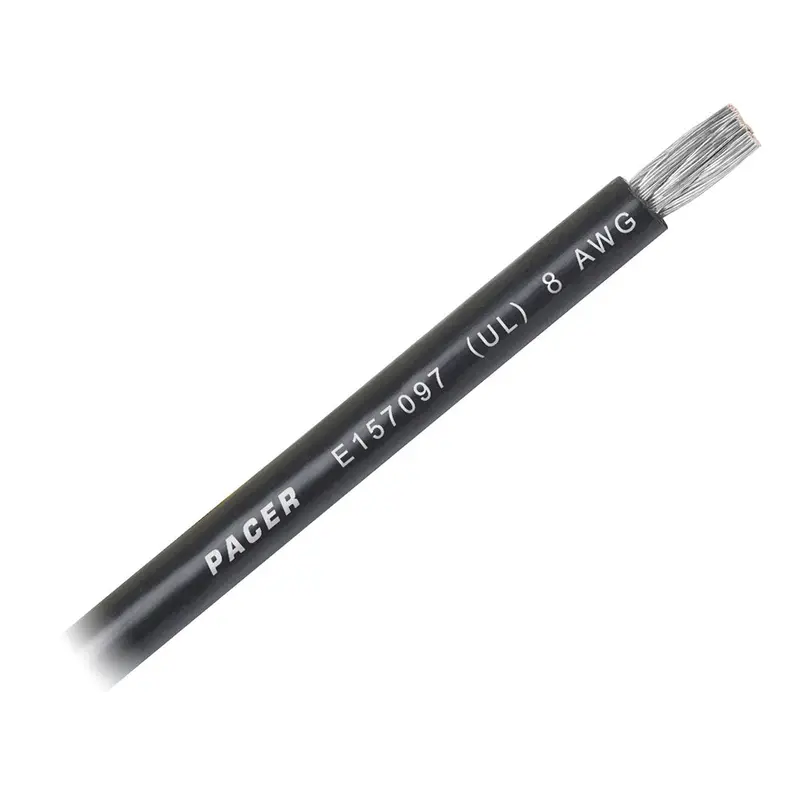 Pacer 8 Awg Black Battery Cable – Ul-Listed, Sold Per Foot 1