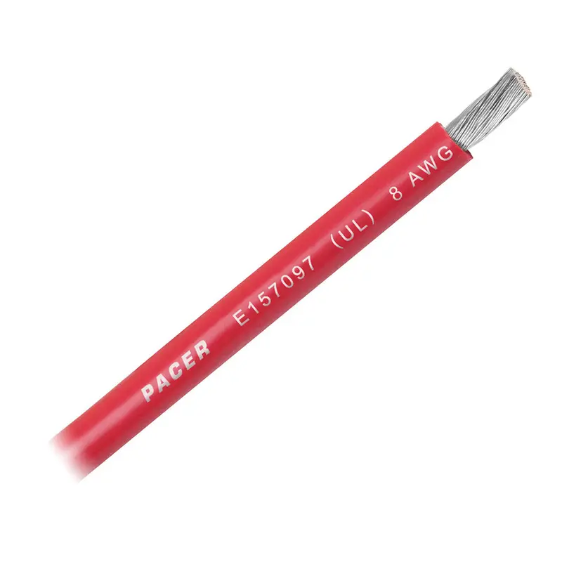 Pacer 8 Awg Red Battery Cable – Flexible Marine-Grade, Sold By The Foot 1