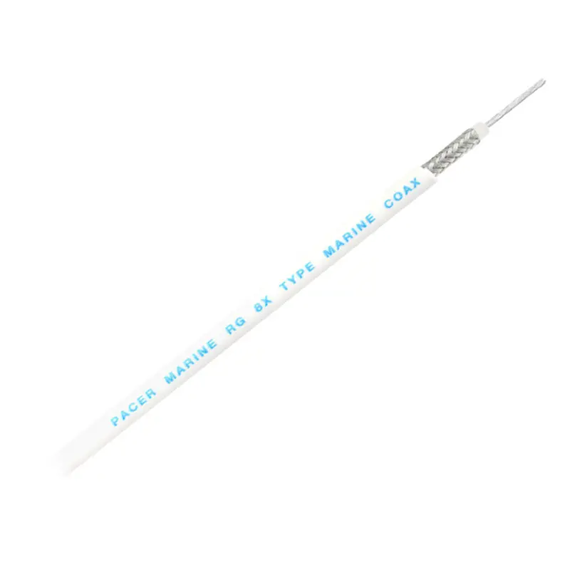 Pacer Mrg8Xw-200 Rg-8X/W Coaxial Cable – 200-Foot White Marine-Grade Roll 1