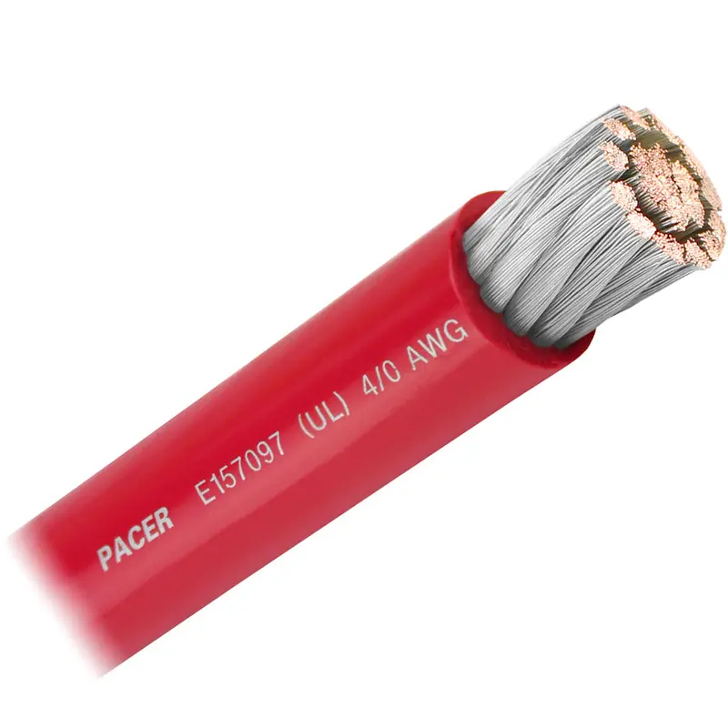 Pacer Red 4/0 Awg Marine Battery Cable – Sold By The Foot 1