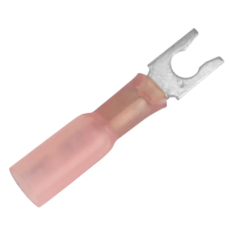 Pacer Te18-8Slf-100 Heat Shrink Spade Terminal – 22–18 Awg, #8 Stud, 100-Pack 1