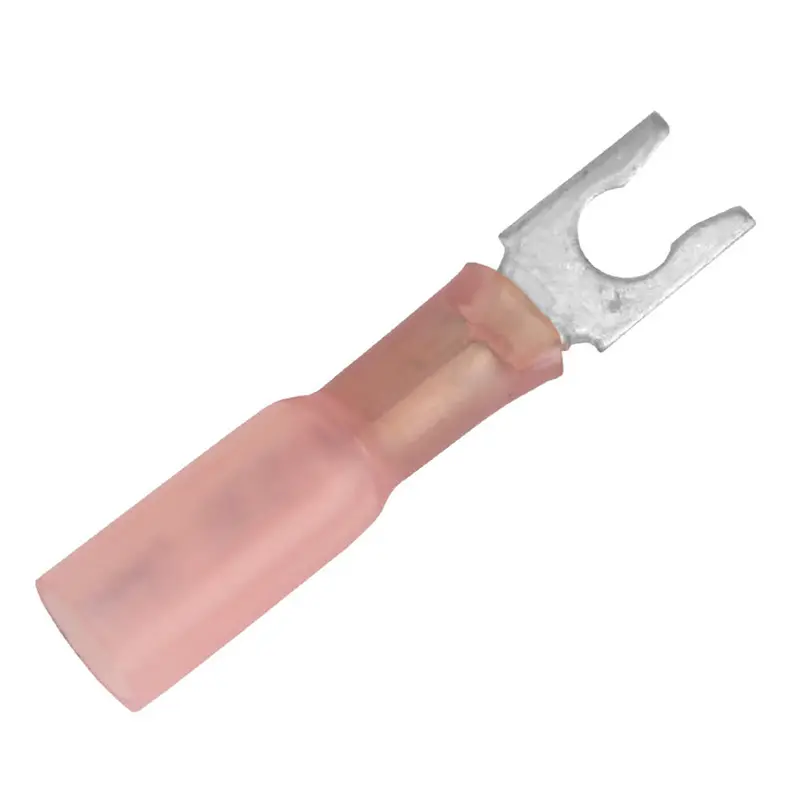 Pacer Te18-8Slf-25 Heat Shrink Spade Terminal – 22–18 Awg, #8 Stud, 25-Pack 1