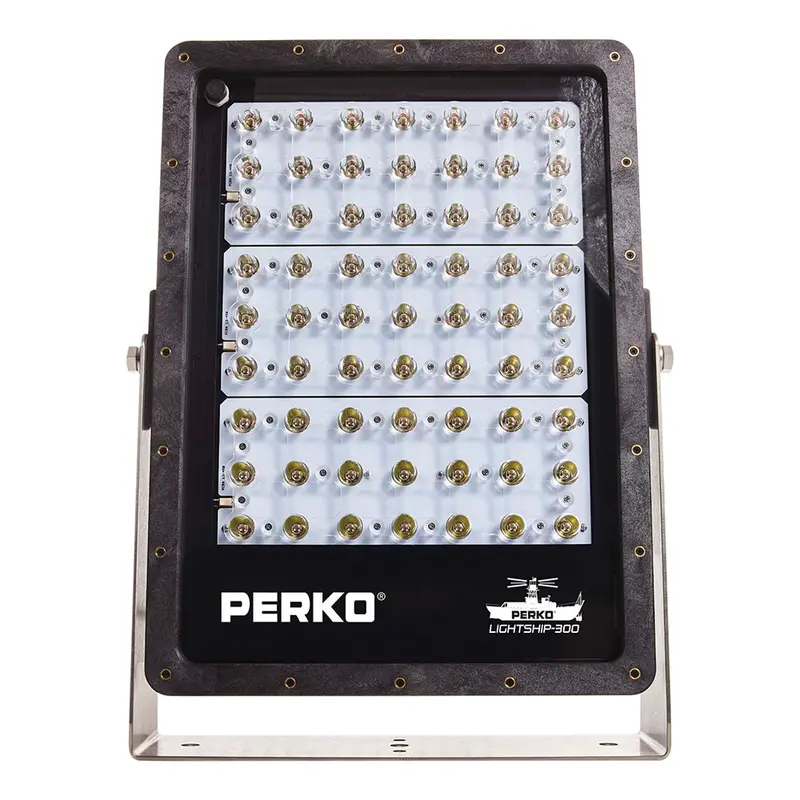 Perko 1643300F0B Lightship 300 Led Floodlight – 12/24V Input, Black Finish 1