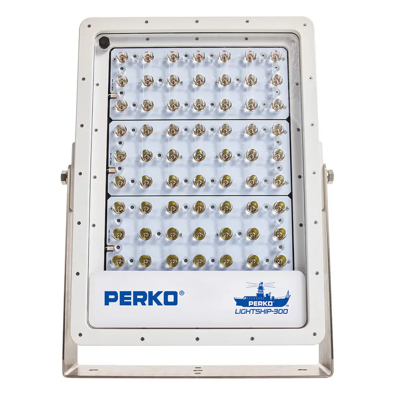 Perko 1643300S0W Lightship 300 Led Spotlight – 12/24V, Sleek White Housing 1