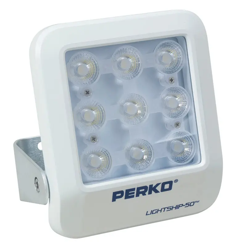 Perko Lightship 50 Led Floodlight – 12V/24V Dc, White Housing [1643050F0W] 1