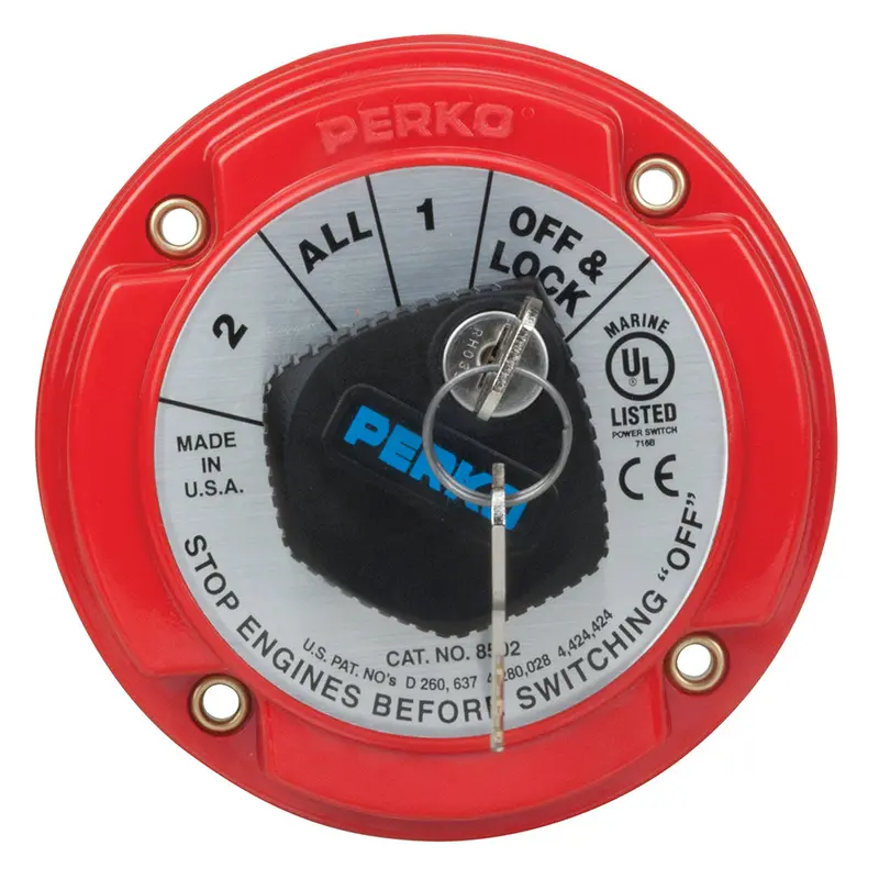 Perko Medium-Duty Battery Selector Switch – Key-Operated 1