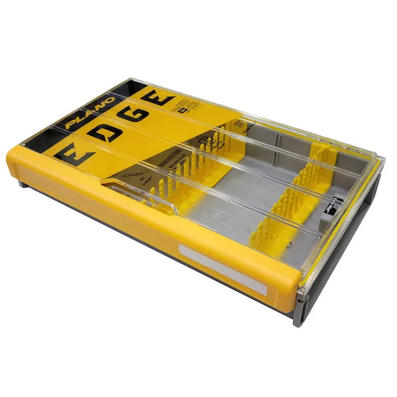 Plano Edge 3700 Spinnerbait Storage Box — Clear Lid, Adjustable Dividers (Plase603) 1
