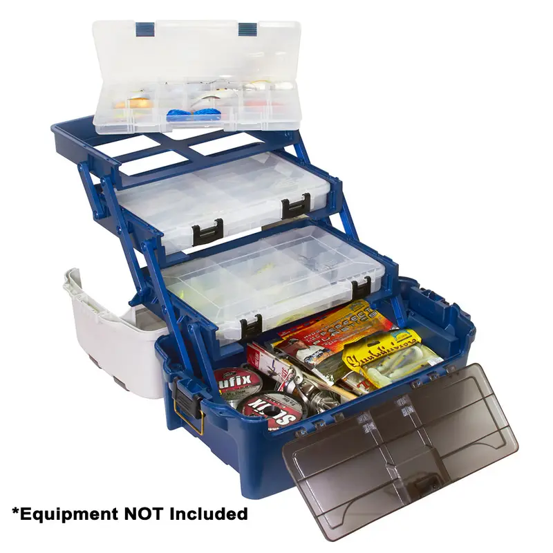 Plano Hybrid Hip 3-Compartment Stowaway Box – 3700 Size, Blue 1