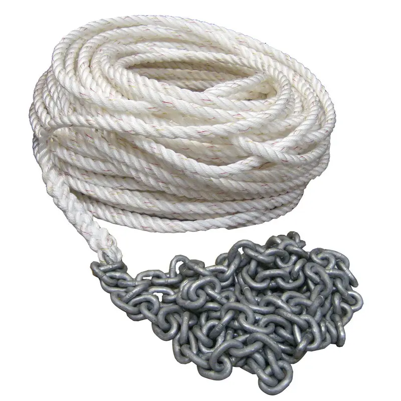 Powerwinch Combination Rode: 250-Foot 5/8-Inch Rope + 20-Foot 5/16-Inch Ht Chain – P10299 1