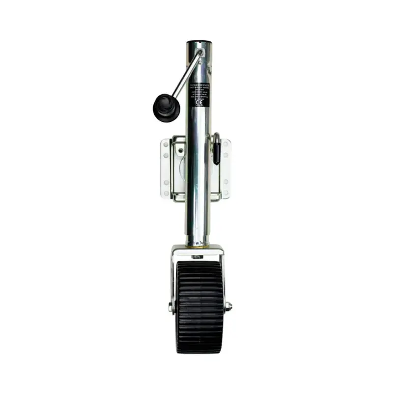 Powerwinch Saltwater Series 1500 Lb Bolt-On Wide Single-Wheel Trailer Jack – Zinc-Coated For Corrosion Resistance (500+ Hr Salt Spray Rated) 1