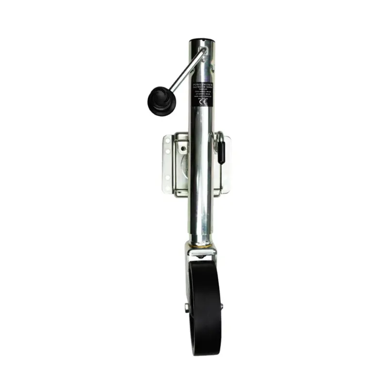 Powerwinch Saltwater Series 1500 Lb Weld-On Single-Wheel Trailer Jack – Zinc-Coated For Corrosion Resistance (500+ Hr Salt Spray Rated) 1