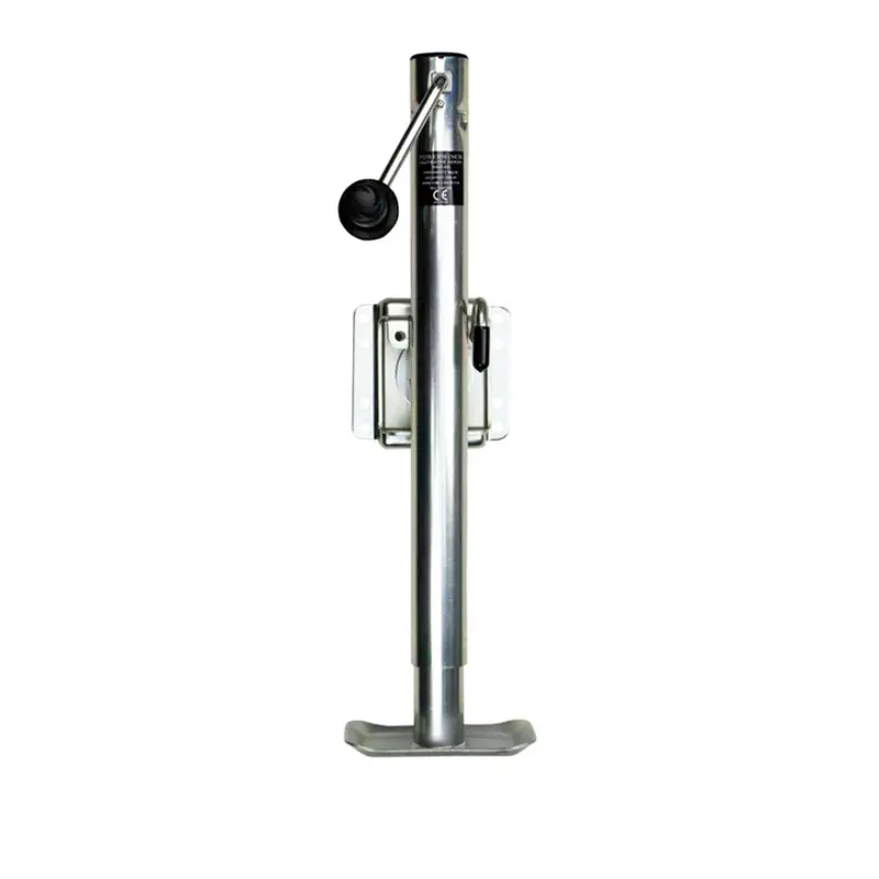 Powerwinch Saltwater Series 2500 Lb Weld-On Flat-Plate Trailer Jack – Zinc-Coated For Corrosion Resistance (500+ Hr Salt Spray Rated) 1