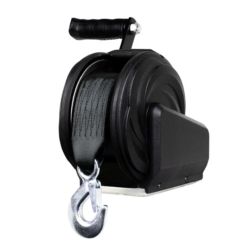 Powerwinch Select 1400 Lb Manual Winch With 8-Inch Carbon Black Handle [21400-W-1400-8-B-R] 1