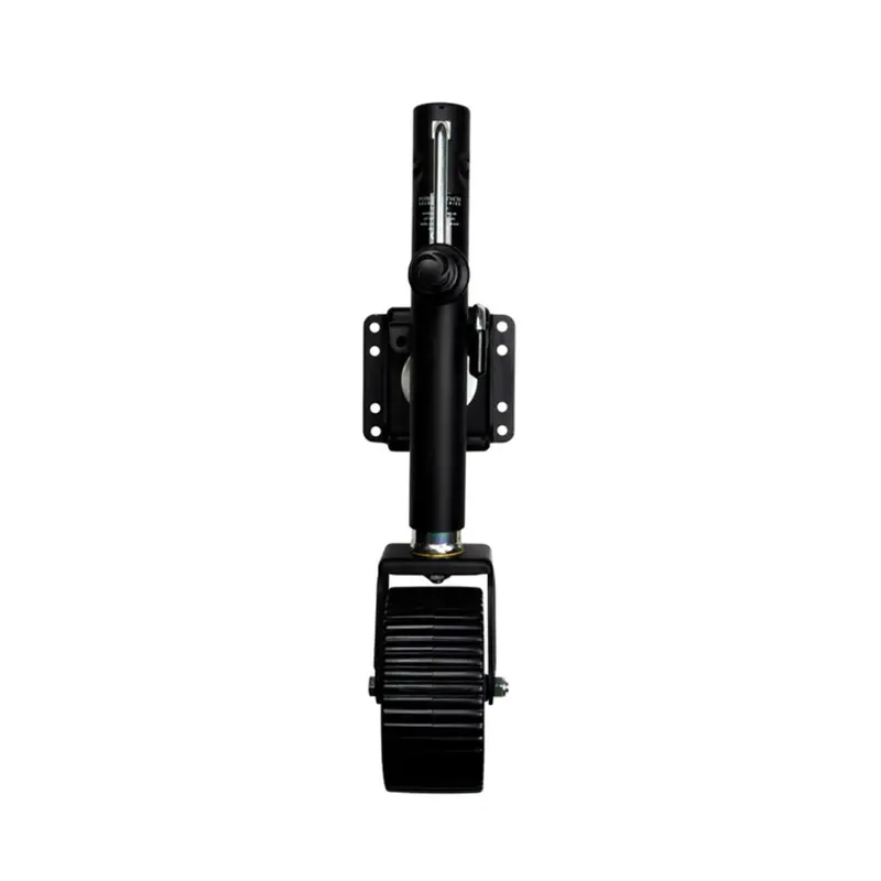 Powerwinch Select Series 1500-Lb Bolt-On Wide Single-Wheel Jack – Carbon Black Coating 1
