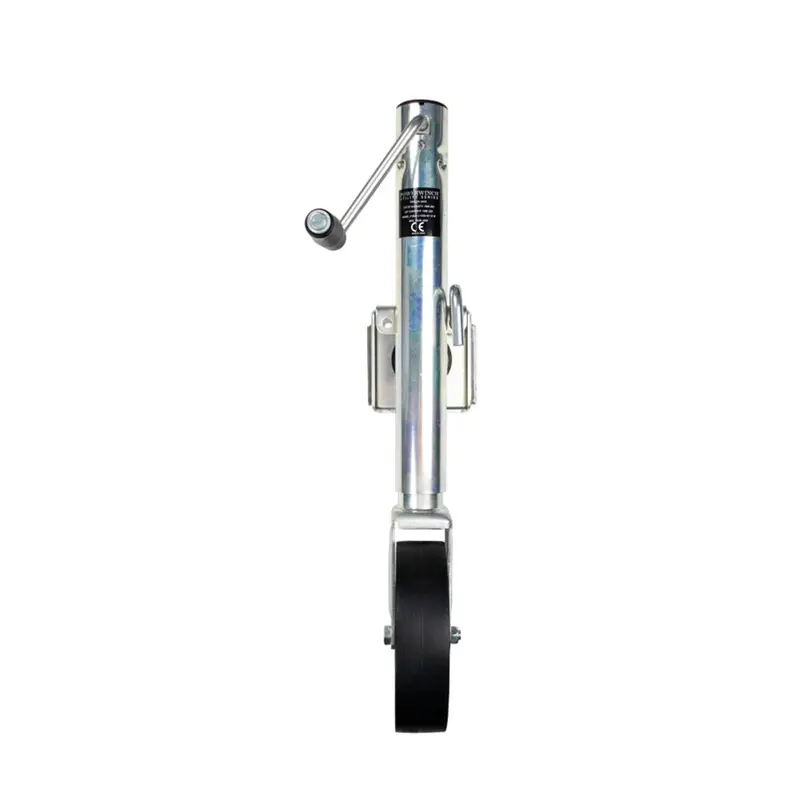 Powerwinch Utility Series 1500-Lb Bolt-On Single-Wheel Jack – Zinc-Plated Construction 1